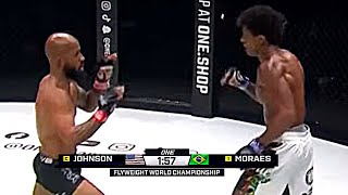 Demetrious Johnson Vs Adriano Moraes 3 Full Fight Highlights  Johnson Vs Moraes Highlights  ONE FC [upl. by Llehsal]