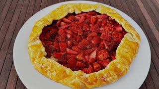 ErdbeerGalette aus Sandteig Zarte Beerenkuchen [upl. by Eidahs]