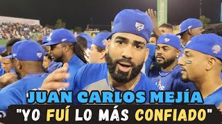 JC MEJÍA HABLA LUEGO DE CORONARSE CAMPEÓN DE FORMA SEGUIDA CON TIGRES DEL LICEY EN LIDOM [upl. by Ynabla]