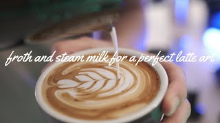 How to Froth Milk for A Perfect Latte Art Tips and Tricks For Beginners [upl. by Eldon949]