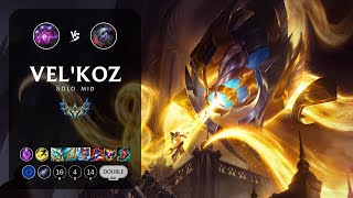 VelKoz Mid vs Tristana  EUW Challenger Patch 148 [upl. by Sorcim245]