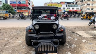 mahindrathar Old Interior modification  KSS Car Accessories oldthar modification [upl. by Eudoxia]