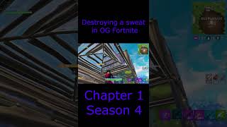 Destroying a sweat in OG Fortnite fortniteclips fortnite ogfortnite [upl. by Lemrahs]