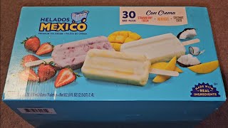 Costco Sale Item Review Helados Mexico Premium Ice Cream Strawberry Fresa Mango Coconut Coco Taste [upl. by Hephzipah]