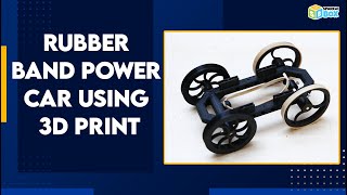 Rubber band power car using 3d print [upl. by Nomrac202]