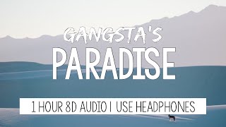 Lana Del Rey x Coolio  Gangstas Paradise  1 Hour Tiktok Remix  8D Audio [upl. by Ker]