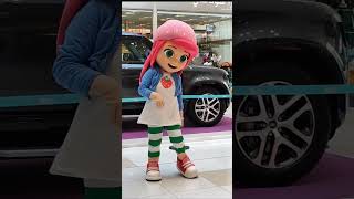 Strawberry shortcake mascot asmr like strawberryshortcake shortvideo youtubeshorts shorts [upl. by Vocaay]