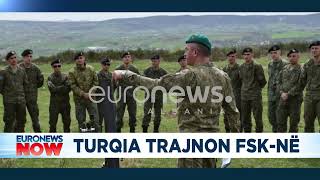 Frikë për luftë Turqia trajnon trupat ushtarake të Kosovës [upl. by Aleahpar]