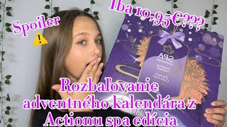 Rozbaľovanie adventného kalendára z Actionu spa edícia💖🎀🧖🏽‍♀️🎄iba 1095najlepší kalendár [upl. by Roberto]