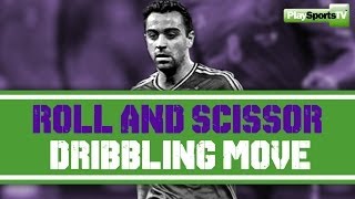 Soccer Drills Roll amp Scissor Dribbling Move [upl. by Trent]