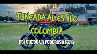 RESTAURE LA FZ16 DEJANDOLA AL ESTILO COLOMBIA Y TE ENSEÑO COMO HACERLO [upl. by Nomled]