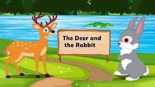 The Deer and the Rabbit Animal Moral Stories English Jungle Adventure Panchatantra kahaniya [upl. by Elak99]