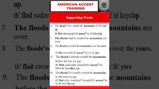 supporting words  American Accent Training [upl. by Anwahsed91]