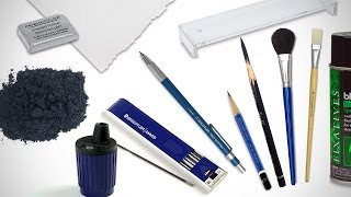 Drawing Supplies I Use for Longer Drawings [upl. by Atwater]