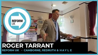 Roger Tarrant meet the Candidate in Redruth 26th June 2024 [upl. by Ilesara895]