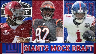 New York Giants 7 Round 2025 NFL Mock Draft  Full Roster and OffSeason Breakdown [upl. by Stig]