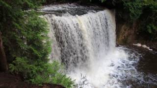 Hoggs Falls Front amp Side Views Flesherton ON July 20 2017 [upl. by Eadas]