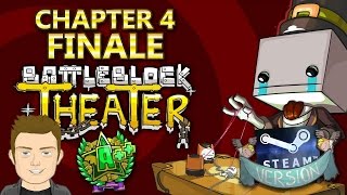 BattleBlock Theater Chapter4 Finale A 410 and Cutscene Steam PC Version [upl. by Anaylil288]