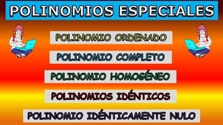 POLINOMIOS ESPECIALES [upl. by Onaivlis]