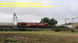 Midland Main Line EWS Class 66 No 66089 Passing Harrowden Junction The Slips 9th October 2024 [upl. by Attekahs565]