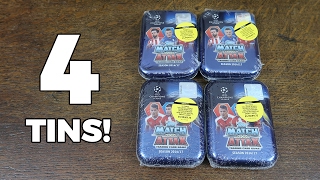 4 TINS Match Attax Champions League 201617 [upl. by Irolam76]