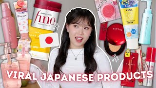 TRYING ALL THE VIRAL JAPANESE BEAUTY PRODUCTS 🇯🇵 [upl. by Jaquelyn199]