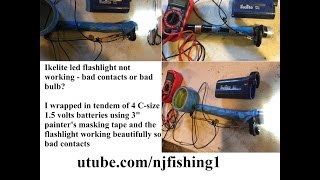 Ikelite LED flashlight not working bad bulb or bad connection DIY repair [upl. by Gomez278]