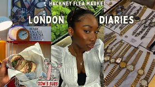 London Diaries Thrifting at Hackney Flea Market run dont walk [upl. by Eico]