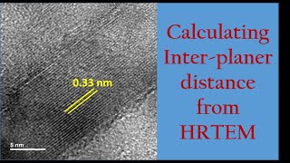 How to calculate interplaner distance dSpacing in HRTEM image [upl. by Haimrej954]