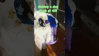 Making a dog mask pt 4 [upl. by Lecirg236]