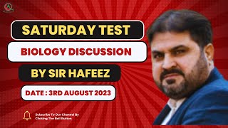 Biology  Saturday Test Discussion By Sir Hafeez  Date  3rd August 2024  QCA [upl. by Westley404]