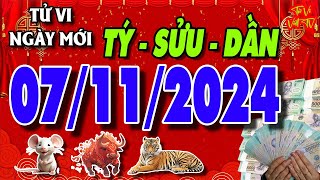 Tử vi tuổi TÝ  SỬU  DẦN ngày 07112024 Duyên phú quý  Tử Vi Việt TV [upl. by Orbadiah]