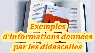 exemples dinformations données par les didascaliesAntigone🔥Français LExamen Régional🔥 [upl. by Saretta]