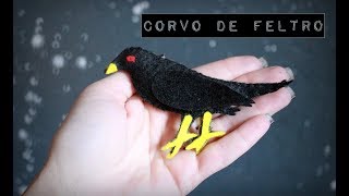 Diy Corvo de feltro [upl. by Glennon]