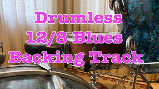 128 Drumless Blues Jam Backing Track  No Drums No Click [upl. by Luhem]