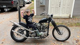 1948 panhead chopper [upl. by Meenen]