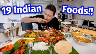 100 South Indian Food  GIANT 19 ITEMS THALI  Chettinad Tamil Nadu Crab Curry [upl. by Ellah437]