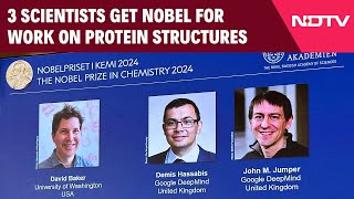 Nobel Prize In Chemistry 2024  3 Scientists Get Nobel For Work On Protein Structures [upl. by Evelyn678]