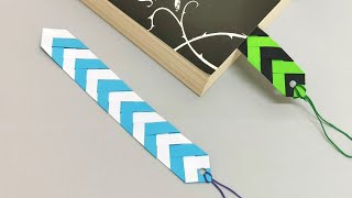 How to make a Simple paper bookmarkseasy paper crafts [upl. by Cristie]