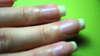 Sparkly American Manicure Tutorial [upl. by Yahsal]