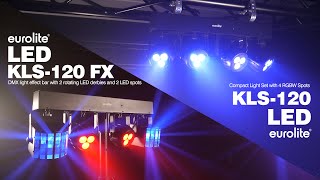 EUROLITE LED KLS120  LED KLS120 FX Compact Light Set [upl. by Aisauqal]