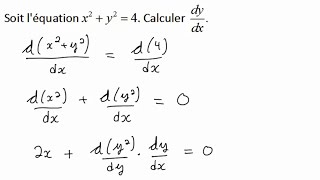 Dérivation implicite de base 1 [upl. by Anigger]