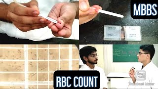 RED BLOOD CELL RBC COUNT EnglishHindi  MUHS  mbbs hematology [upl. by Ilyse448]