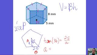 124 Volume of Regular Pentagonal Prism [upl. by Iznik]