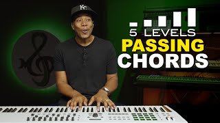 5 Levels Of Passing Chords Piano Tutorial [upl. by Ecnaiva]