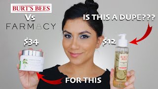 REVIEW BURTS BEES CLEANSING OIL  BURTS BEES VS FARMACY  DUPE ALERT  MagdalineJanet [upl. by Hollister]