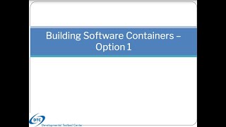 NWP Containers Building Software Containers  Option 1 [upl. by Philipson]