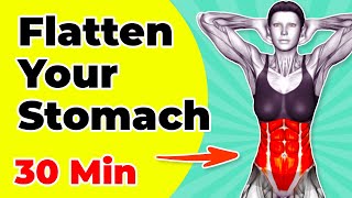 ➜ Flatten Your Stomach ➜ Standing Workout for Over 50s 30min [upl. by Jobe342]