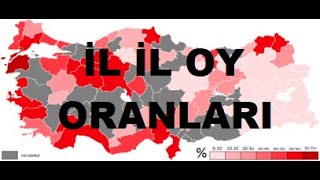 81 İL SEÇİM SİMÜLASYONU HARİTALI ANLATIM OY ORANLARI VE SANDALYE SAYILARI [upl. by Stefan]