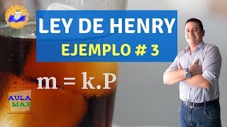 Ley de Henry Disolución gas en líquido  Ejemplo 3 [upl. by Rhodie]